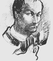 Charles Baudelaire, self portrait (1821 - 1867)